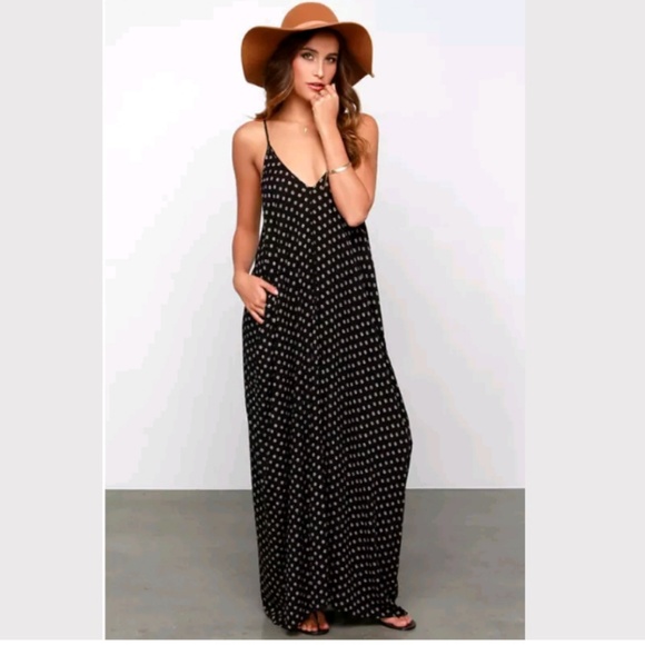 Jersey Maxi Dress w Pockets NWT Adjustable Straps - Picture 5 of 8